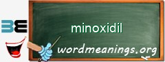 WordMeaning blackboard for minoxidil